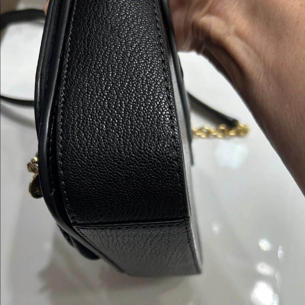 See By Chloe Beautiful Black Leather Crossbody Bag with Gold Accents - Picture 8 of 12